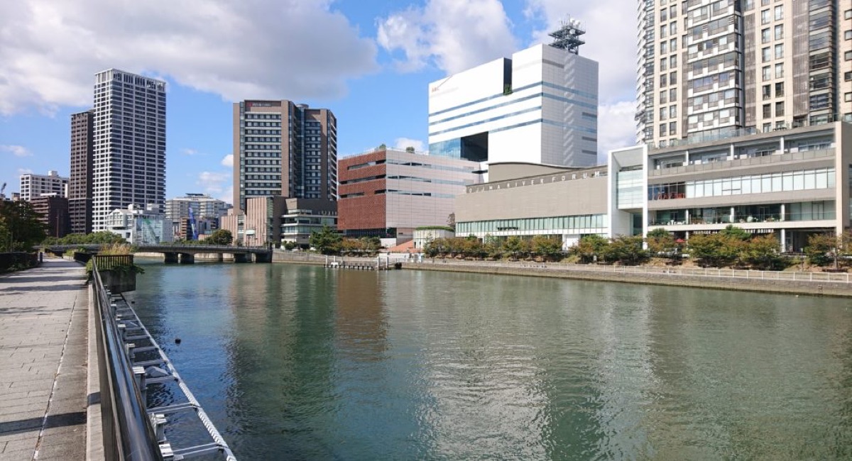 堂島川からの眺め